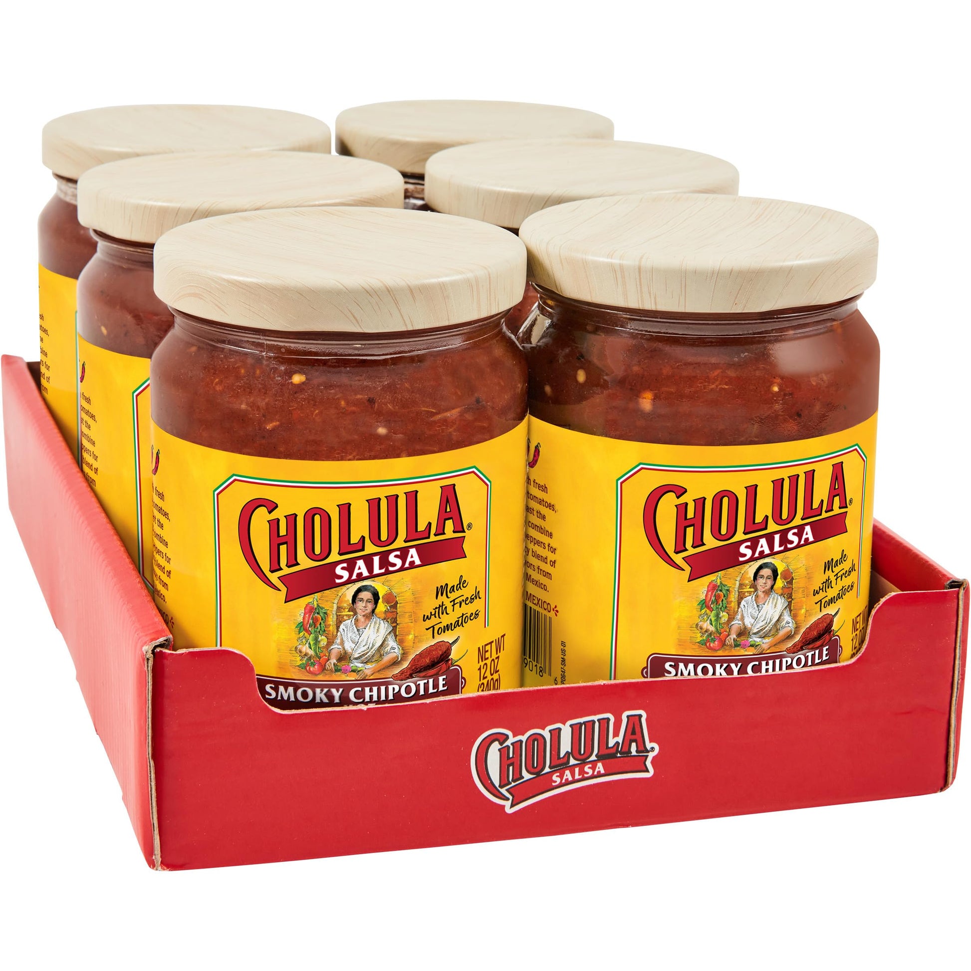 Cholula Smoky Chipotle Salsa, 12 Oz (Pack Of 6)