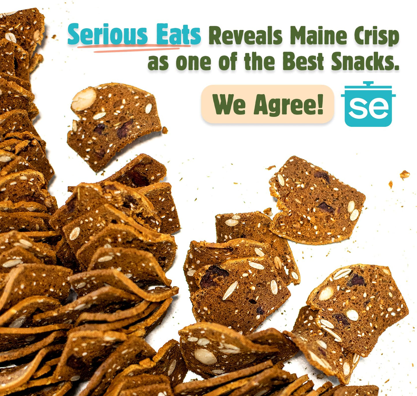 Maine Crisp - Crisps Savory Fig Thyme - Case Of 10-4 Oz