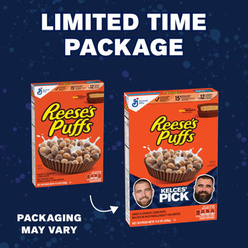 Reese'S Puffs, Chocolatey Peanut Butter Cereal, 11.5 Oz Box