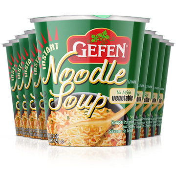 Gefen Instant Noodle Soup, No MSG, Vegetable Flavor, 2.3oz (12 Pack)