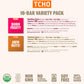 TCHO Plant-Based Dark & Milk Chocolate Variety Pack - Vegan Gourmet Assortment - 16 Count