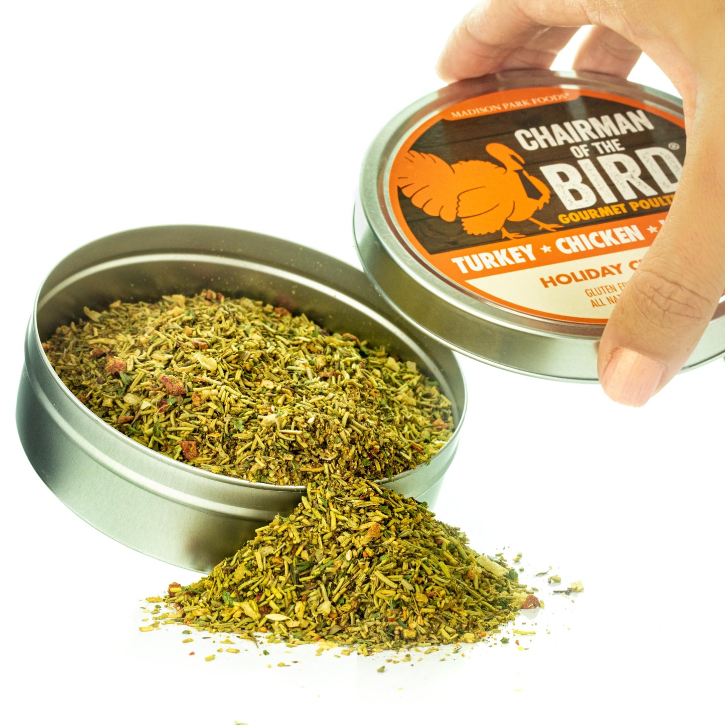 Madison Park Foods Turkey Rub Seasoning - Citrus-Herb Spice Blend, 2oz, Gluten-Free, No Salt