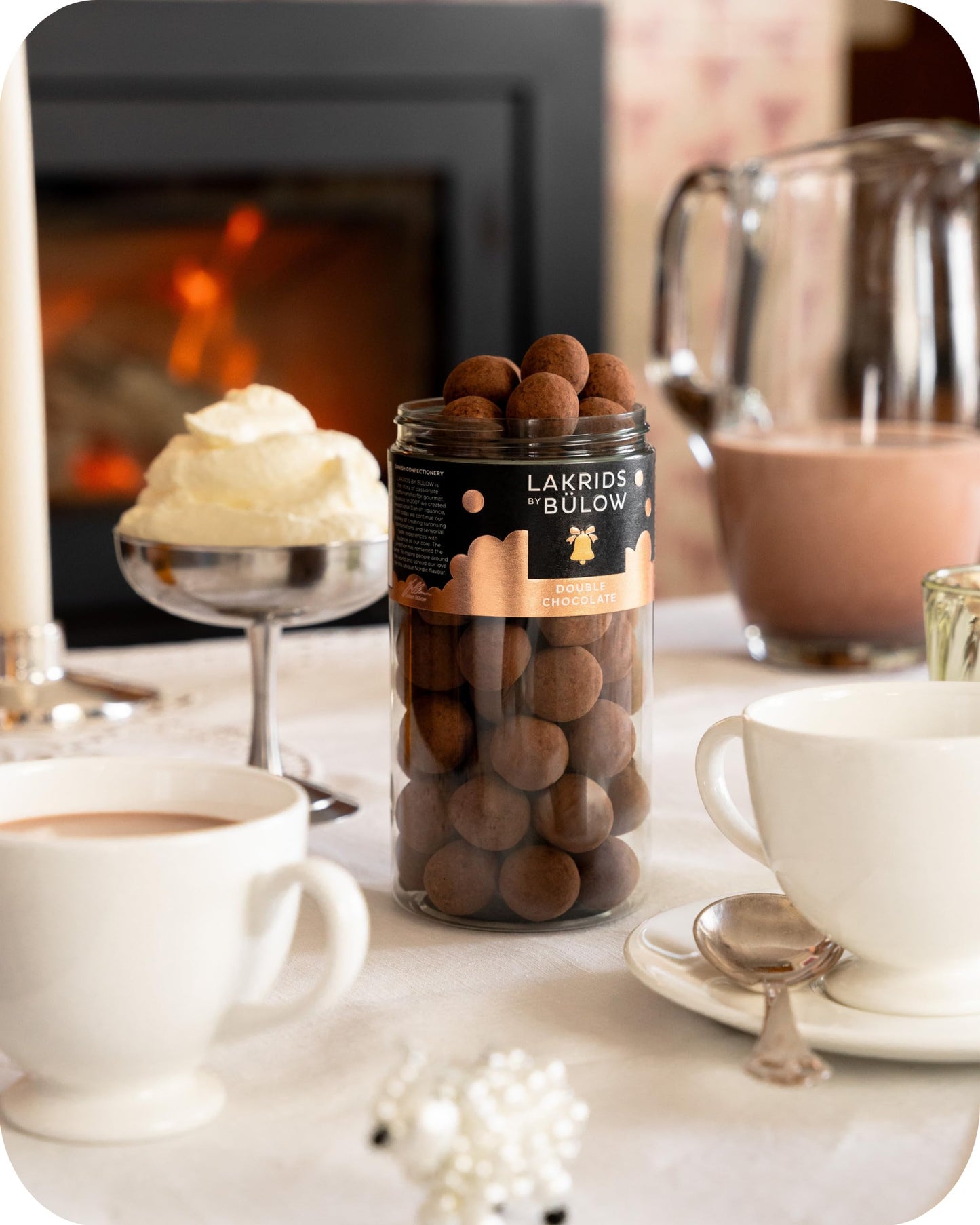 LAKRIDS BY BLOW - Double Chocolate - 10.4 oz - Chocolate Coated Gourmet Licorice with Crunchy Cocoa Nibs