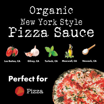 Bianco DiNapoli Organic NY Style Pizza Sauce  15 Oz (Pack of 8)  Vine Ripened California Grown Tomatoes  with Garlic  Spices  & Extra Virgin Olive Oil  Perfect for Homemade Pizza