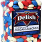 Patriotic Jordan Almonds Medley by Its Delish, 3.5 lbs Jumbo Container | Red White and Blue Candied Almonds | Fourth of July Par