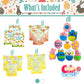 Easter Snack Box (72 Count) Filled With Candy, Snacks, Treats And Plush Easter Bunny, Great Package For Family, Friends, Kids, B