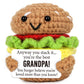 Avboda Mini Birthday Gifts For Grandpa Cute Handmade Crochet For Grandfather Funny Thank You Gift For Papa New Grandfather Bonus Grandpa Unique Thanksgiving Day From Grandkids
