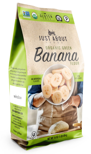 USDA Organic Banana Flour 1lb, Vegan, Paleo, Grain & Gluten Free, All-Purpose Wheat Flour Alternative, Great For Baking and Cook