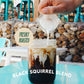 Bent Tree Coffee Roasters Organic Coffee, 12oz (Black Squirrel Blend), Whole Bean Coffee, Dark Roast, USDA Organic, Medium Body,