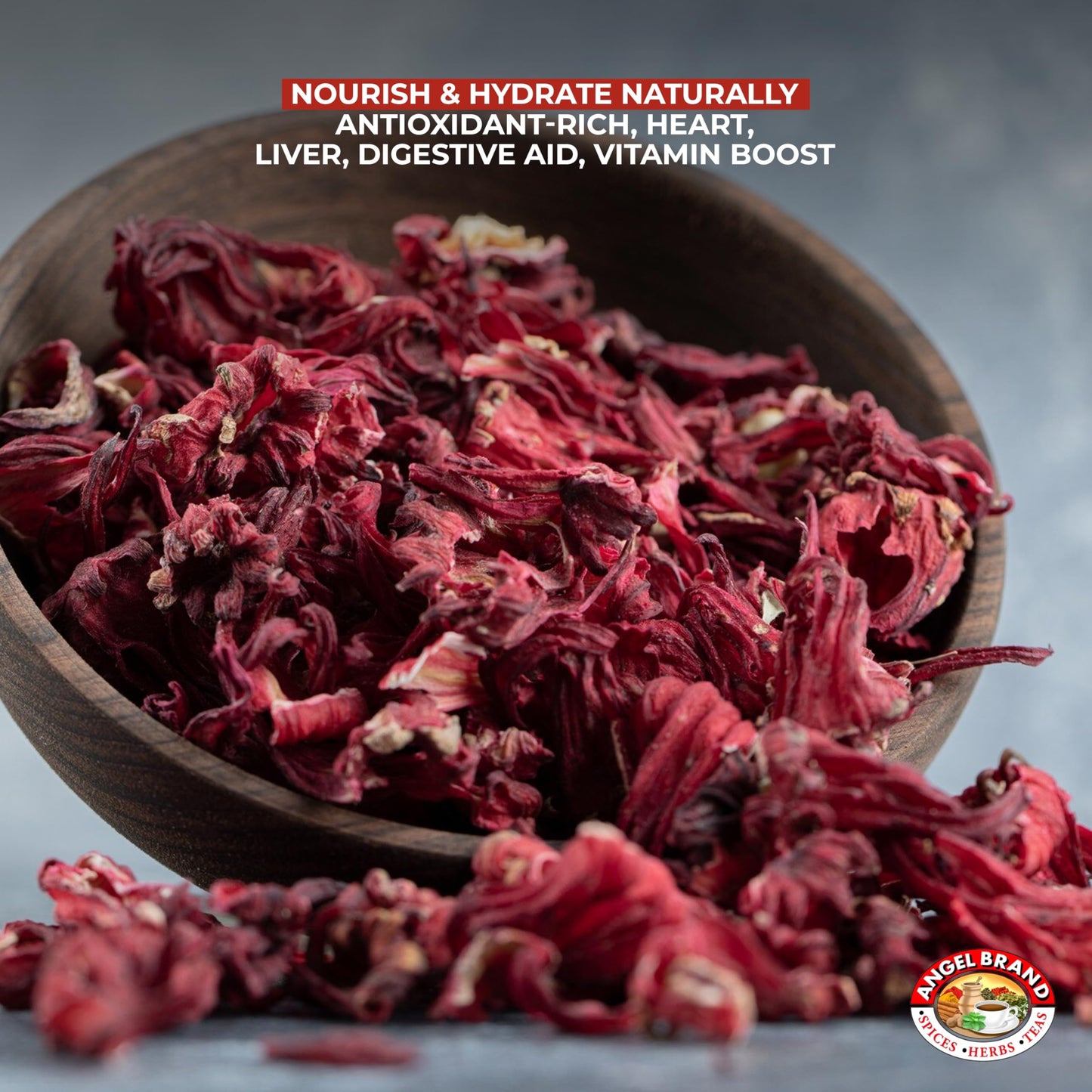 Angel Brand Dried Sorrel Hibiscus Flowers - 1.5 lbs Pouch for Refreshing Hibiscus Tea and Nutritious Beverages