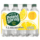 Poland Spring Sparkling Water, Lively Lemon, 16.9 Fl Oz (Pack of 8)