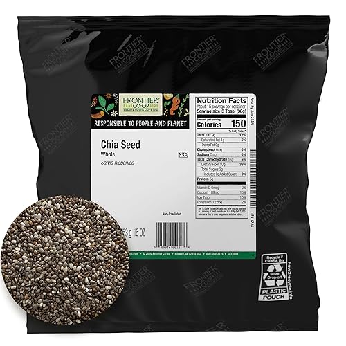 FRONTIER HERB Whole chia Seed 16 Ounce