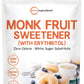 Monk Fruit Sweetener With Erythritol Granules, 4 Pounds, No After Taste, 1:1 White Sugar Substitute, Keto Diet Friendly, Zero Ca