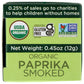 SPICELY Organic Smoked Paprika Powder - Certified Gluten Free, 0.45 Ounce ecoBox