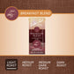 Bostons Best Coffee - Smooth Light-Roast Breakfast Blend Gourmet Coffee, Premium Ground Coffee, 11 Oz. / 311 G Coffee Bag