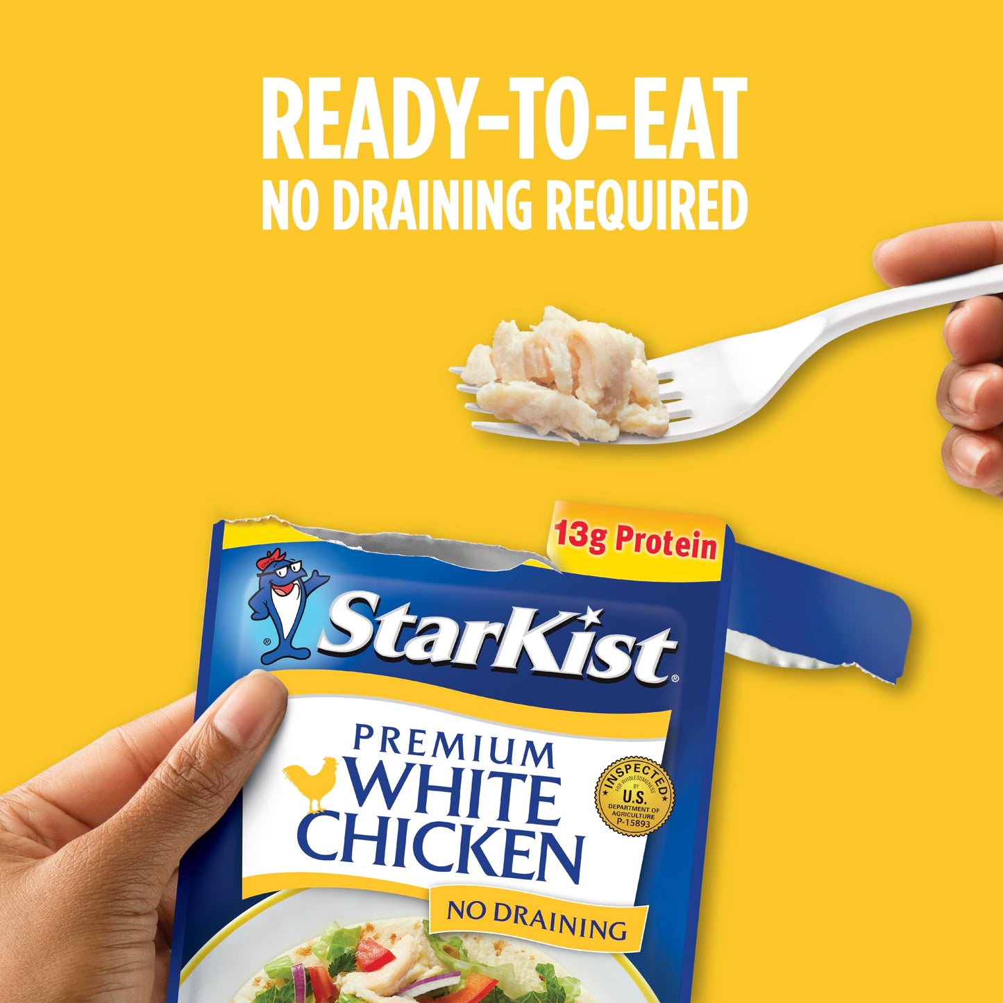 Starkist Premium White Chicken - 2.6 Oz Pouch (Pack Of 12)