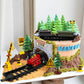 18Pcs Train Cake Decorations Train Cake Toppers Train Birthday Party Supplies Train Track Traffic For Birthday Railway Steam Tra