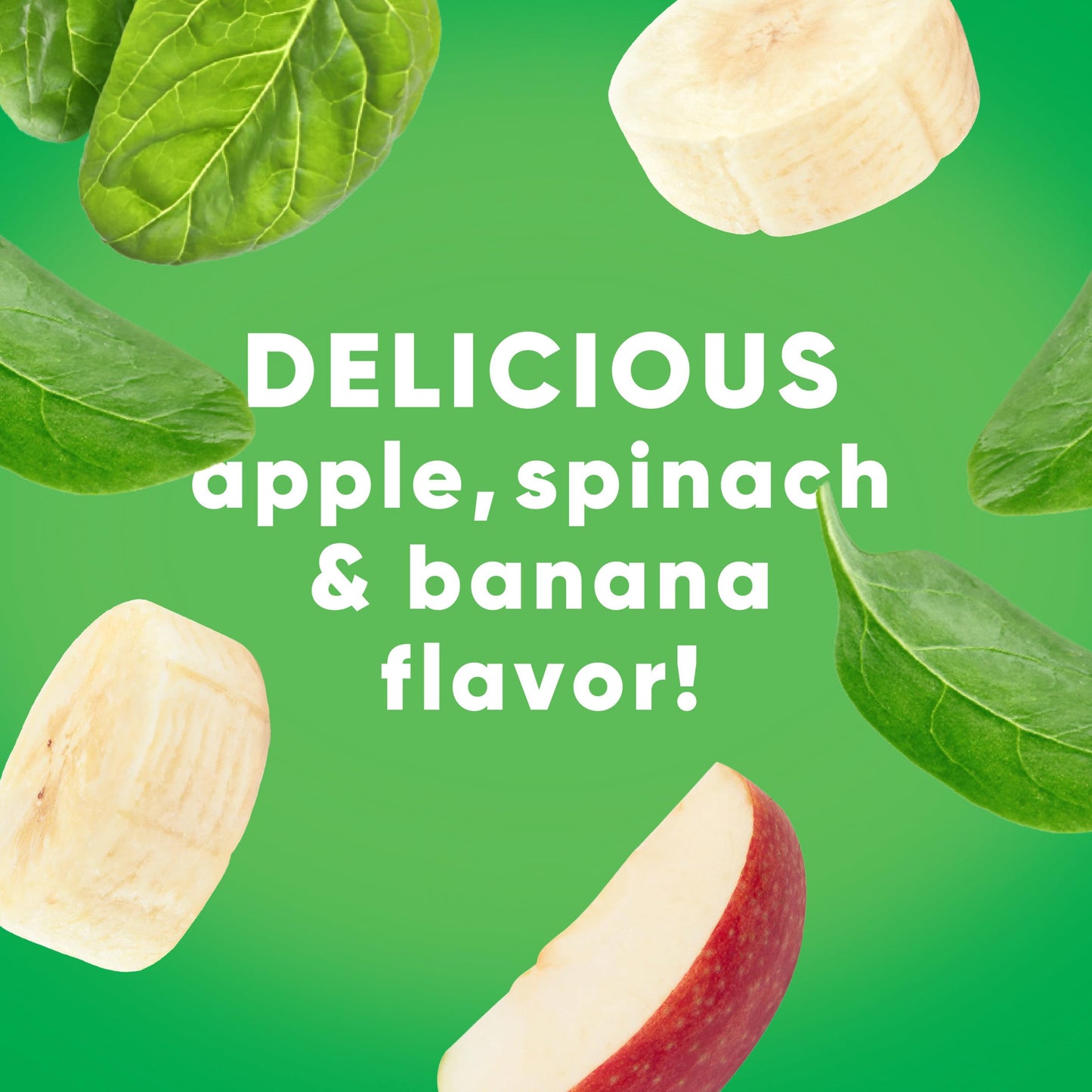 vitafusion Vitamin-Boosted Smoothie +Fiber with Energy Metabolism and Immunue Support, Apple Spinach Banana Flavor Excellent Sou