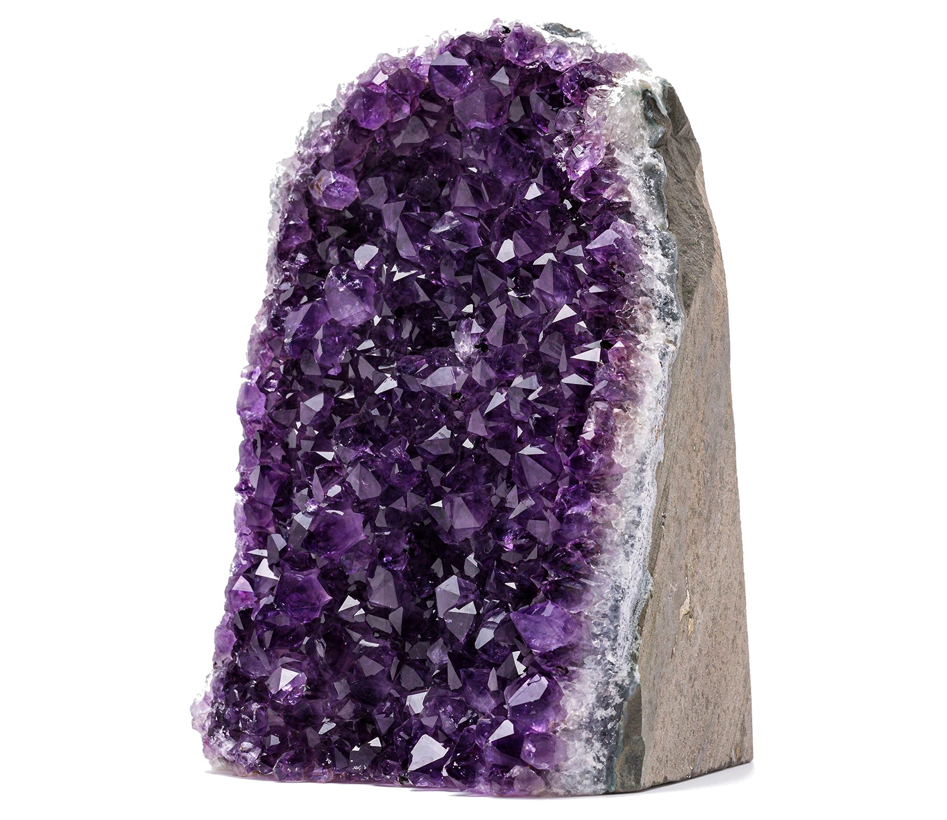 Emporion Natural Amethyst (4 Lb To 5 Lb) Crystal Clusters Stone From Uruguay Raw Geode Quartz - Deep Purple Color