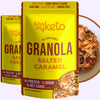Kiss My Keto Granola Cereal - Salted Caramel Keto Granola Low Carb Cereal (2g-Net) Low Sugar Granola - Grain Free Granola Keto C