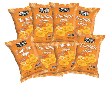Samai Naturally Sweet Plantain Chips 5Oz (Pack Of 8) - Gluten Free, All Natural, Non-Gmo And Kosher