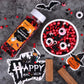 Halloween Sprinkles For Cake Decorating, Black & Red Pearl Sprinkles With Black Bats & Eyeball Candy, Perfect For Halloween Dess