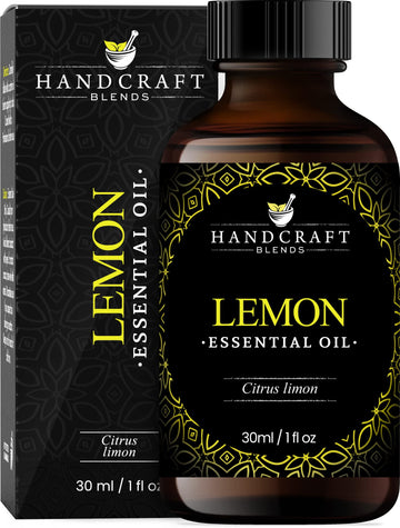 Handcraft Lemon Essential Oil - 100% Pure And Natural - Premium Therapeutic Grade Essential Oil For Diffuser And Aromatherapy - 