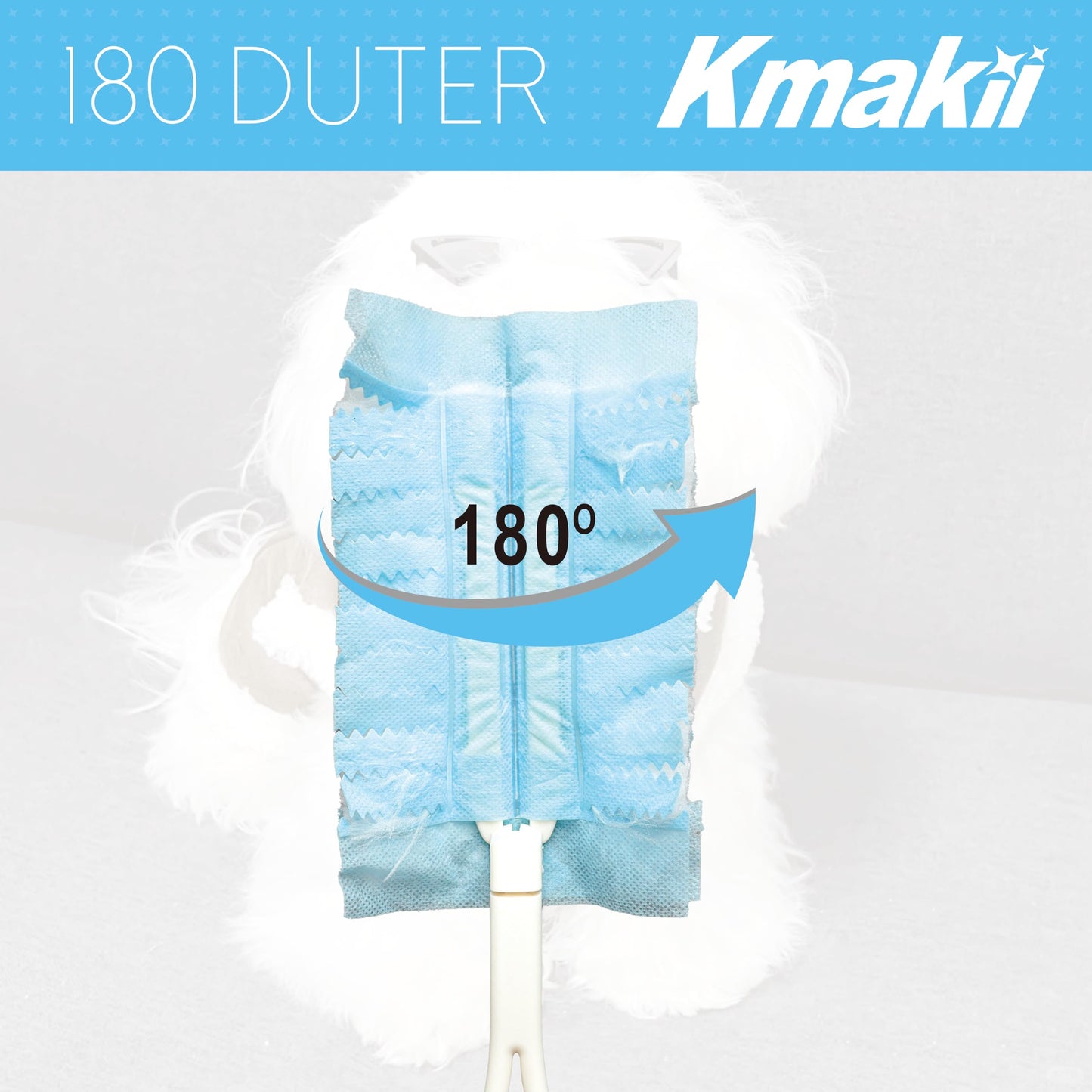 Kmakii Disposable Duster Refills Bulk Heavy Duty Dusters Refills Blue Replacement Head 30 Counts