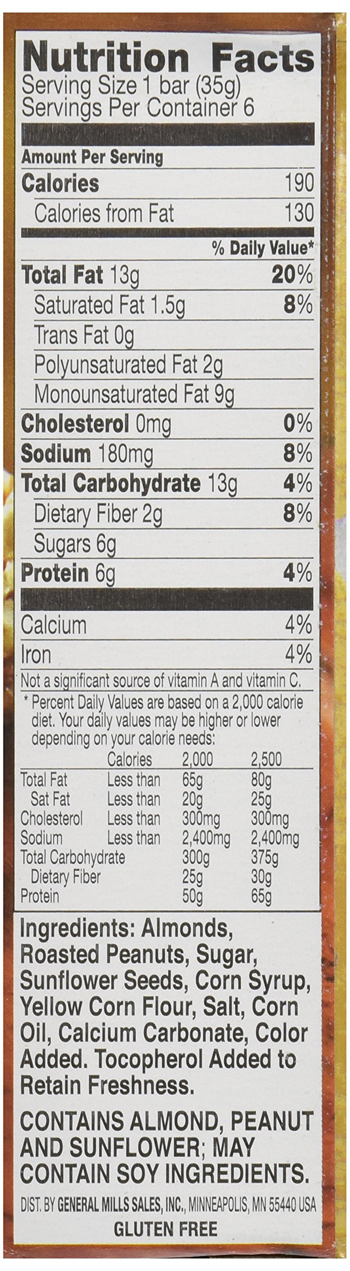 Nature Valley Granola Bars, Roasted Nut Crunch, Almond, 6 Count, Pack of 1