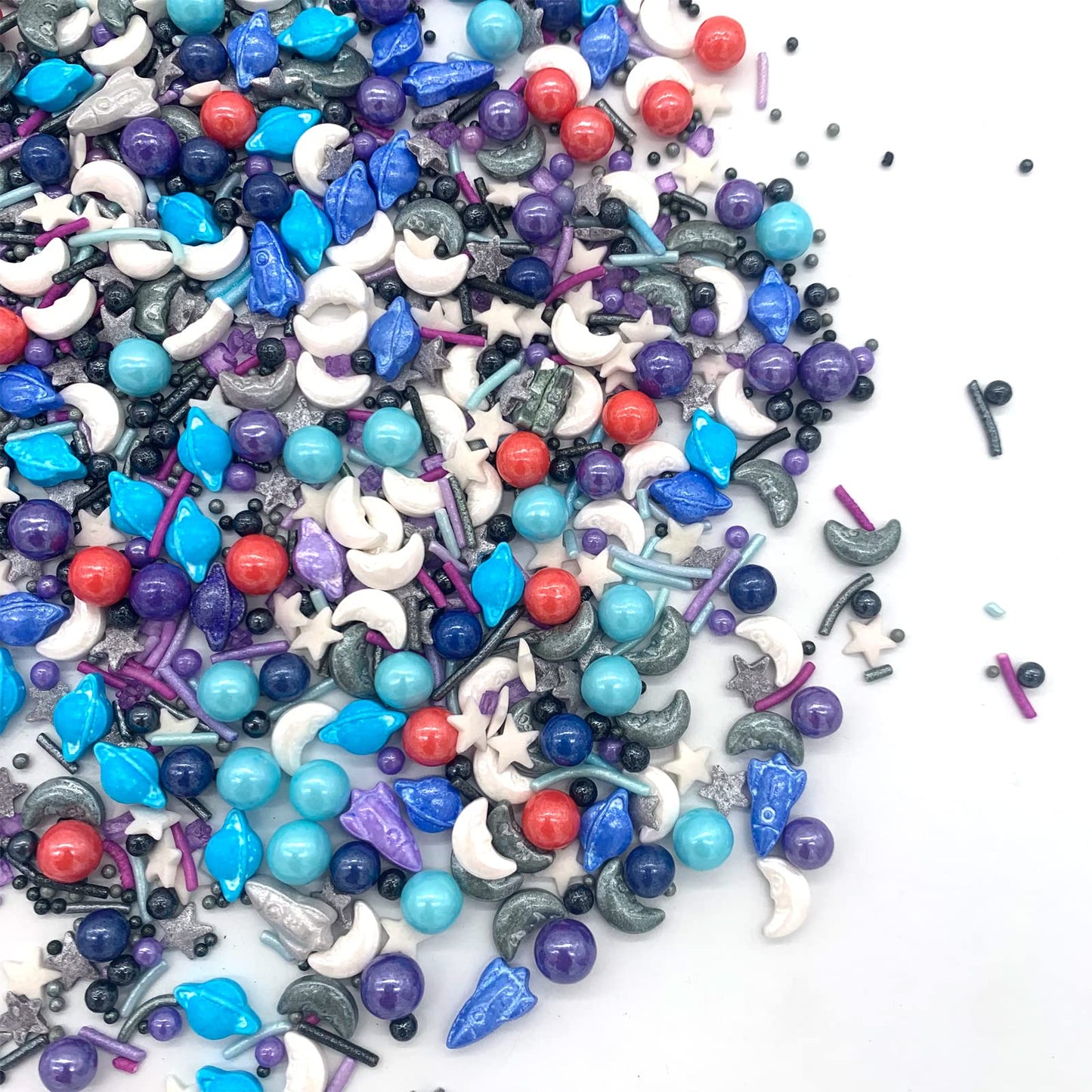 Galaxy Stars Universe Sugar Sprinkles Edible Cake Cookie Cupcake Icecream Donut Decoration Cake Topper 3.4Oz