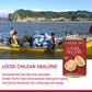 Geomar Locos (Chilean Abalone) in Brine, High Protein Seafood Delicacy, 12 Pack, Ready-to-Eat, Hand Caught by Divers