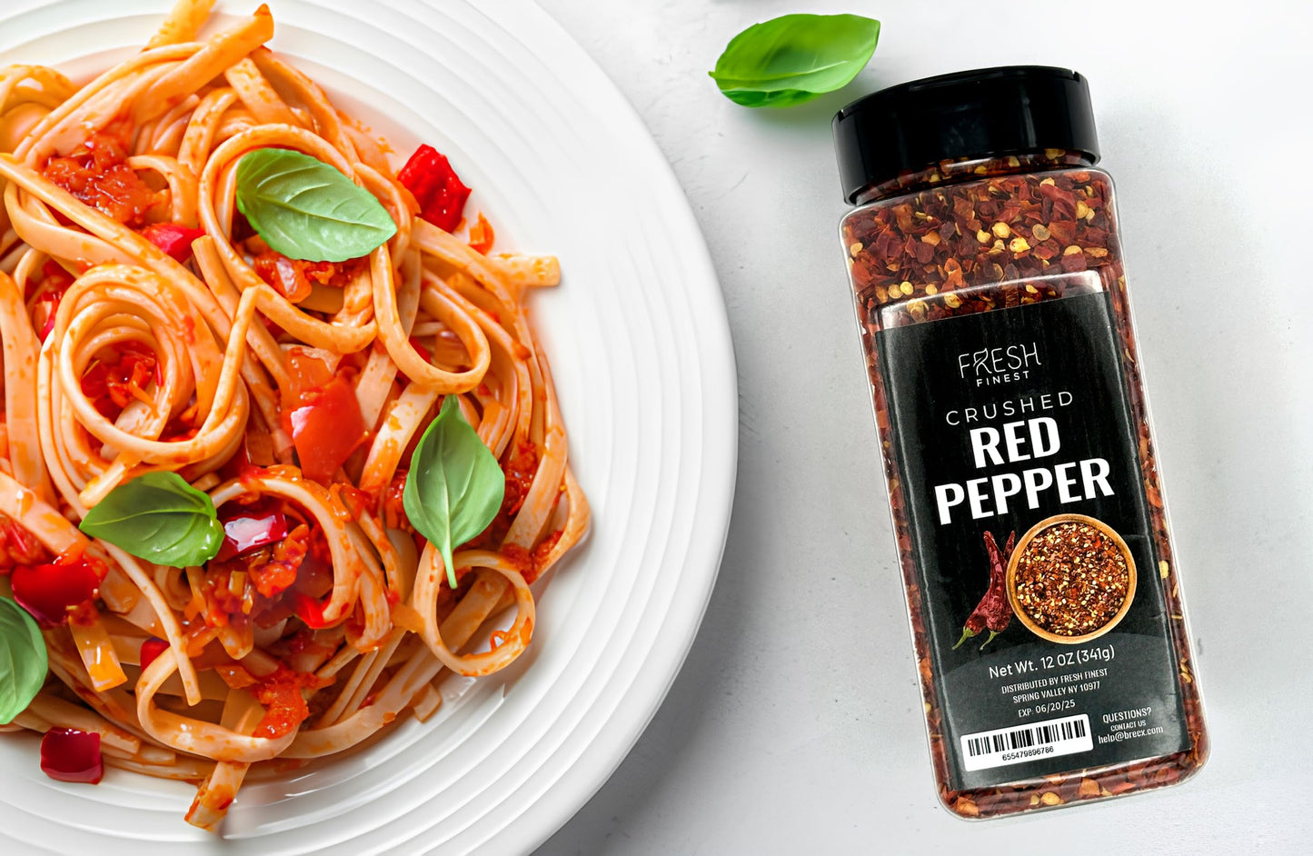 Fresh Finest Crushed Red Pepper - 12Oz Crushed Red Pepper Flakes - Crushed Chili Pepper Flakes For Pizza Dough, Sauces, Marinade