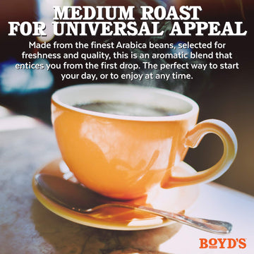 Boyd'S Good Morning Coffee - Medium Roast - Single Cup, 0.37 Oz (Pack Of 12)