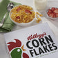 Kelloggs Corn Flakes Cold Breakfast Cereal, 8 Vitamins And Minerals, Healthy Snacks, Family Size, Original (4 Boxes)