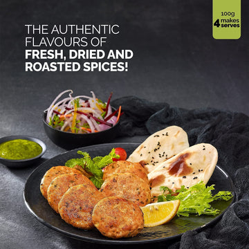 Karamat Shami Kebab Mix (Veg, 100G. Mix, Upto 4* Servings), Ready To Cook Marination Masala, Marination Masala, Bbq Masala, Myo,
