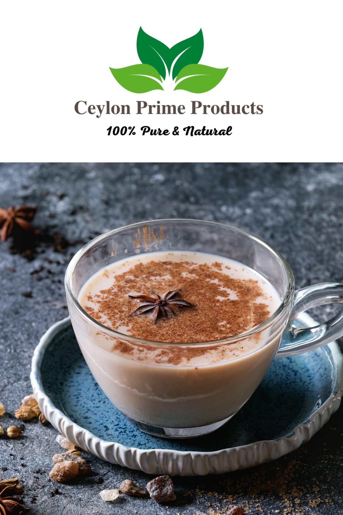 Ceylon Prime Products Ceylon Cinnamon Powder 100% Pure Natural 8oz Resealable Bag Imported from Sri Lanka