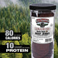 Old Trapper Beef Jerky, Peppered Flavor, 80 Count, 21oz Jar, Natural Wood Smoked Meat Snacks, 10g Protein per Serving