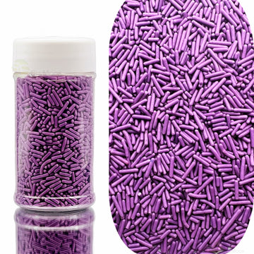 Se Si&Moos Purple Jimmies Sprinkles Edible Purple Sprinkles Soft Jimmies Soft Sprinkles For Topping Ice Cream, Cookies, Cakes, C