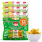 LULU Plantain Chips Variety Pack, Lightly Salted, 12 Count (6 Lemon, 4 Salted, 2 Sweet)