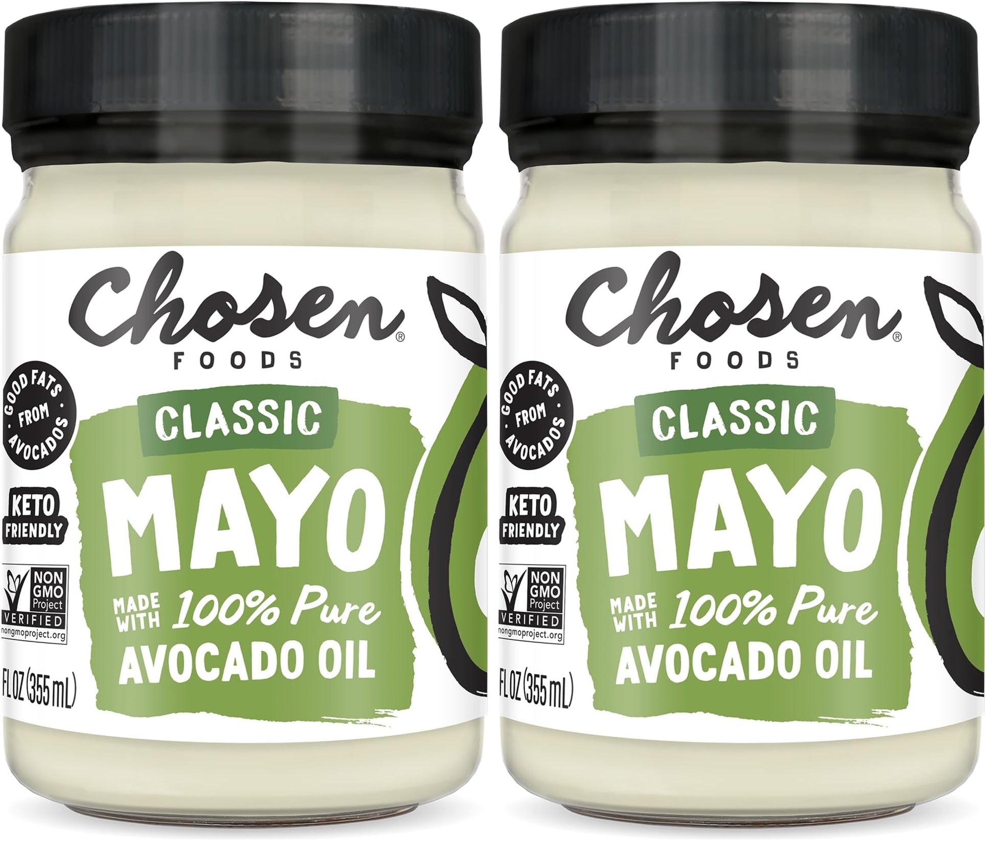 Chosen Foods 100% Avocado Oil-Based Classic Mayonnaise, Gluten & Dairy Free, Low-Carb, Keto Diet Friendly, Mayo for Sandwiches, 