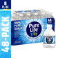 Pure Life Purified Water Bottles, 48 Pack - Still Bottled Water Enhanced with Minerals for a Crisp Taste, Plastic Bottles - 8 Fl