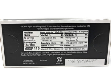 Epic Provisions Beef Barbacoa Bar 12 Count, 1.3 Oz