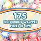 CJ Sweets Assorted Fruit Flavored Starlight Hard Candy, 2 Pounds Approx 175 Pieces of Individually Wrapped Fruit - Candy Variety