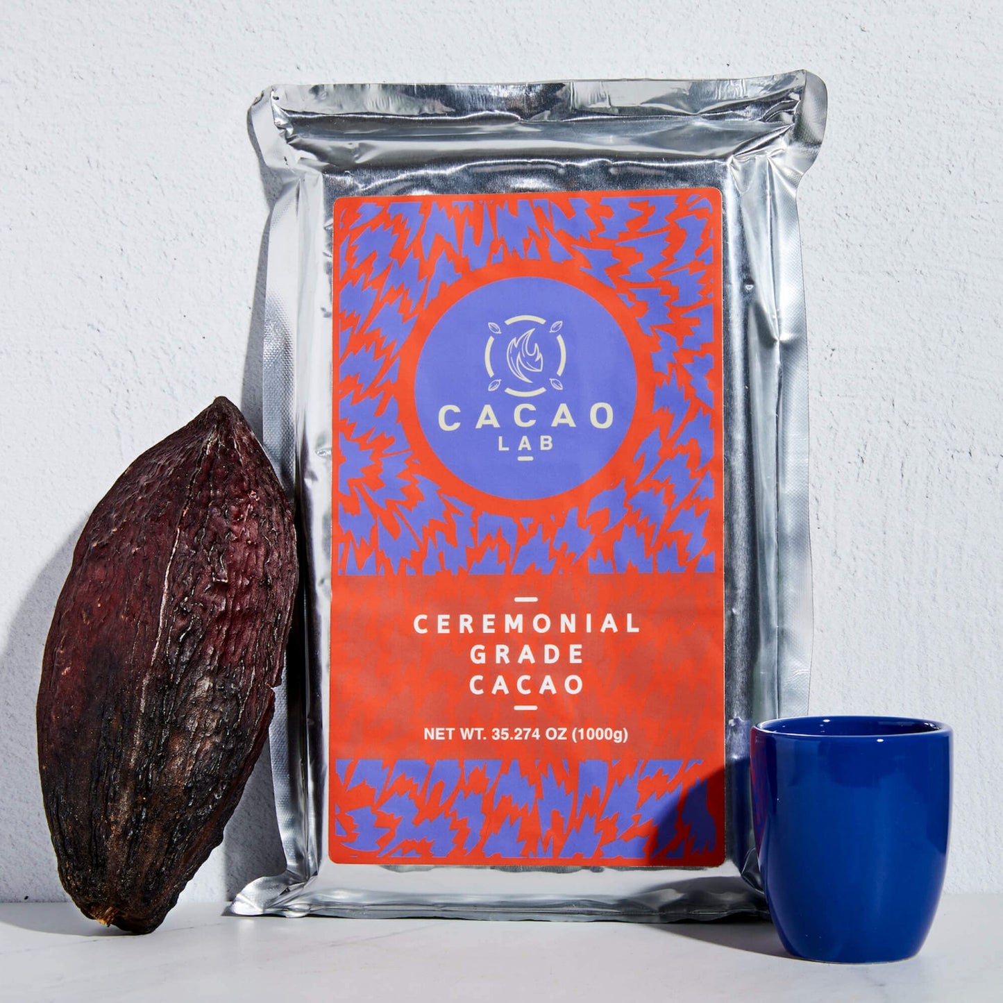 Ceremonial Grade Cacao - 100% Chocolate, Unsweetened (2.2 Lb / 35 Servings)