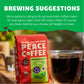 Peace Coffee Morning Glory Signature Blend | 20 Oz Whole Bean Light Roast | Organic Fair Trade | Smooth, Mild Flavor | Shade Grown, Fresh Roasted