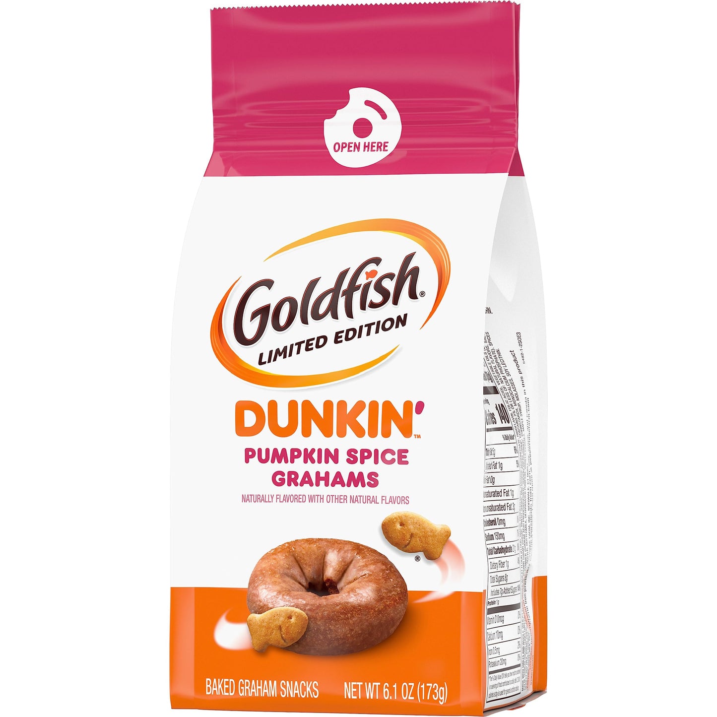 Goldfish Dunkin Pumpkin Spice Graham Crackers, 6.1 oz. bag