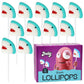 Zeesy Shark Lollipops - 12 Individually Wrapped Candy Suckers for Parties - 14.2 x 4.2 x 20.3 cm