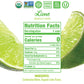 Nixie Sparkling Water, Lime | 12 fl oz cans, 24 pack | Organic, Vegan, Non-GMO, Gluten Free, 0 Calories, 0 Sugar, 0 Sodium