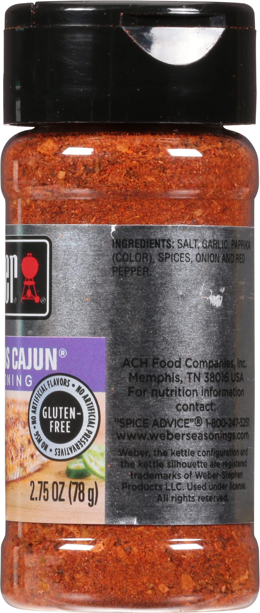 Weber N'Orleans Cajun Seasoning, 2.75 Ounce Shaker (Pack Of 2)