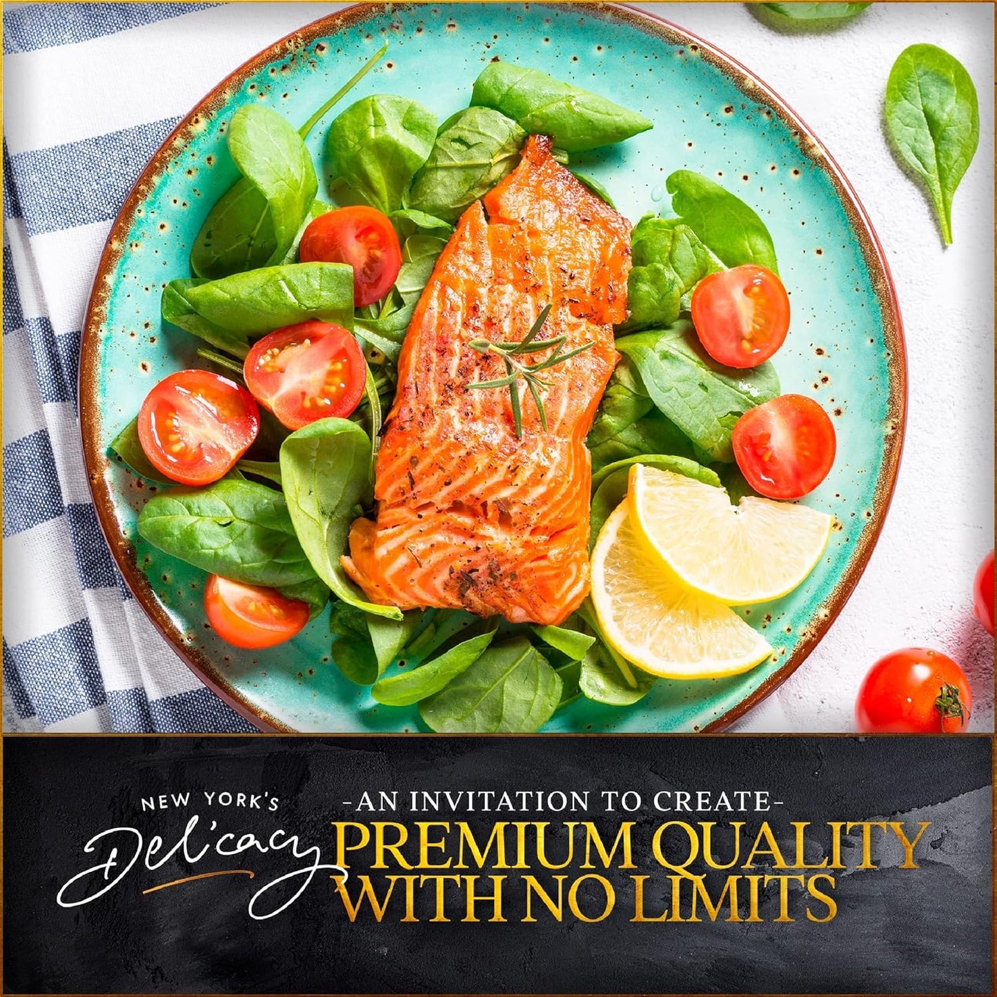 Fresh Atlantic Salmon Fillets, Skinless, Best Premium Quality In The Us, Center Cut, Perfectly Trimmed, 5 X 6 Oz. (1.87 Lb.) - K